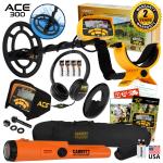 Garrett ACE 300 Metal Detector with Waterproof Pinpointer
