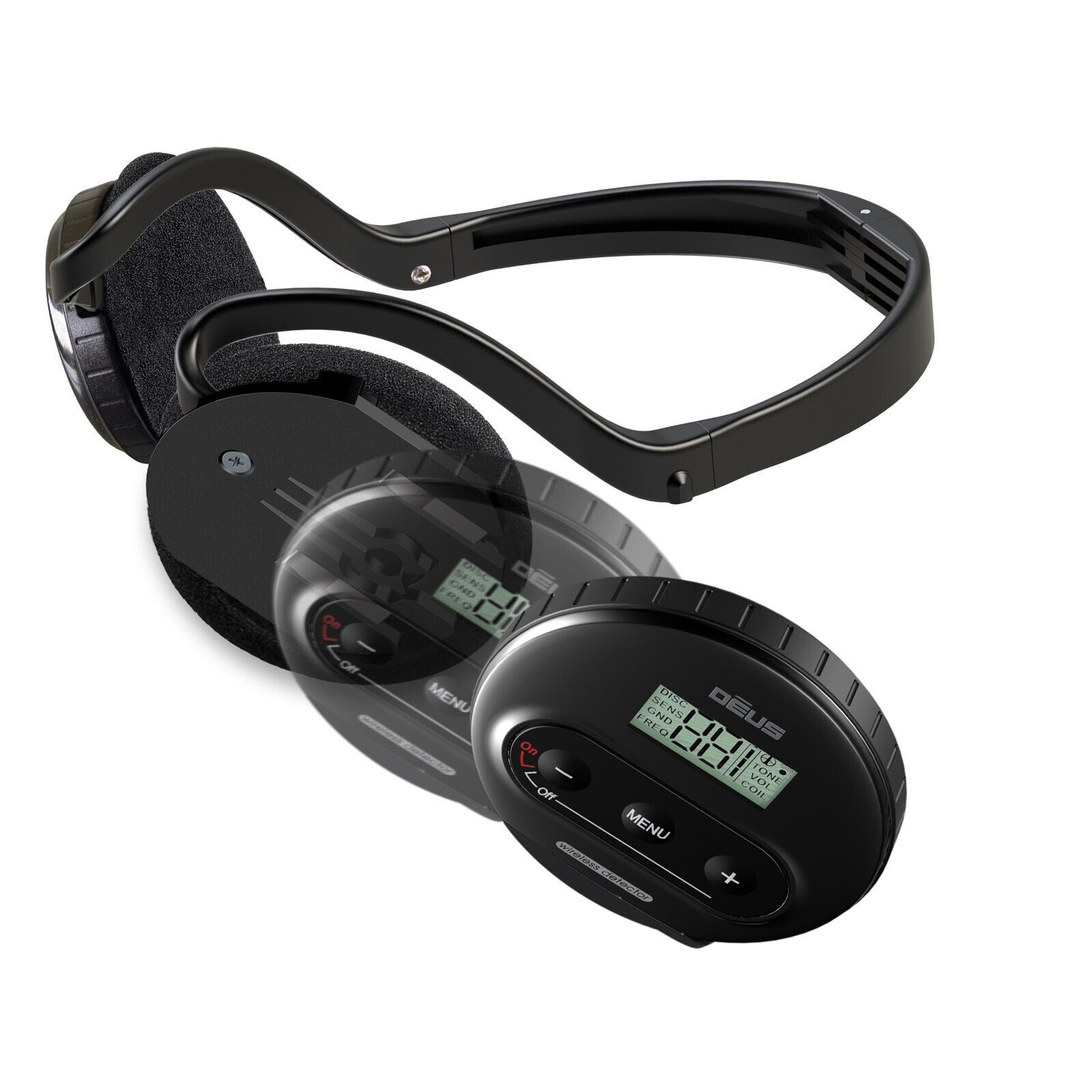 XP Deus Metal Detector with Backphone Headphones & Waterproof Coil