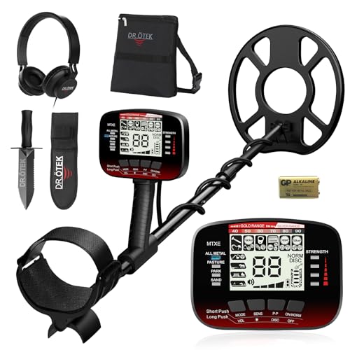 DR.ÖTEK Waterproof Gold Metal Detector with 6 Modes