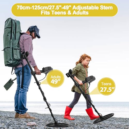 OMMO Pin Pointer Metal Detector for Adults, LCD, Waterproof