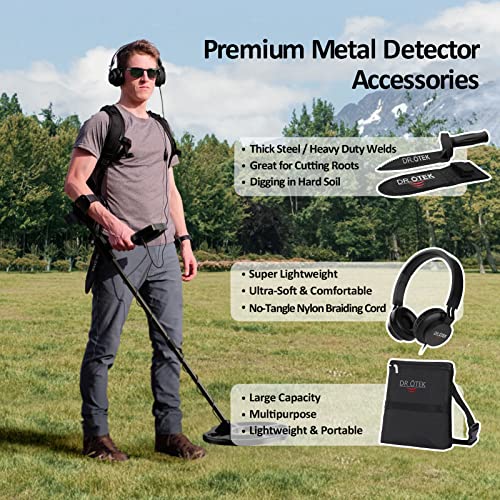 DR.ÖTEK Waterproof Gold Metal Detector with 6 Modes