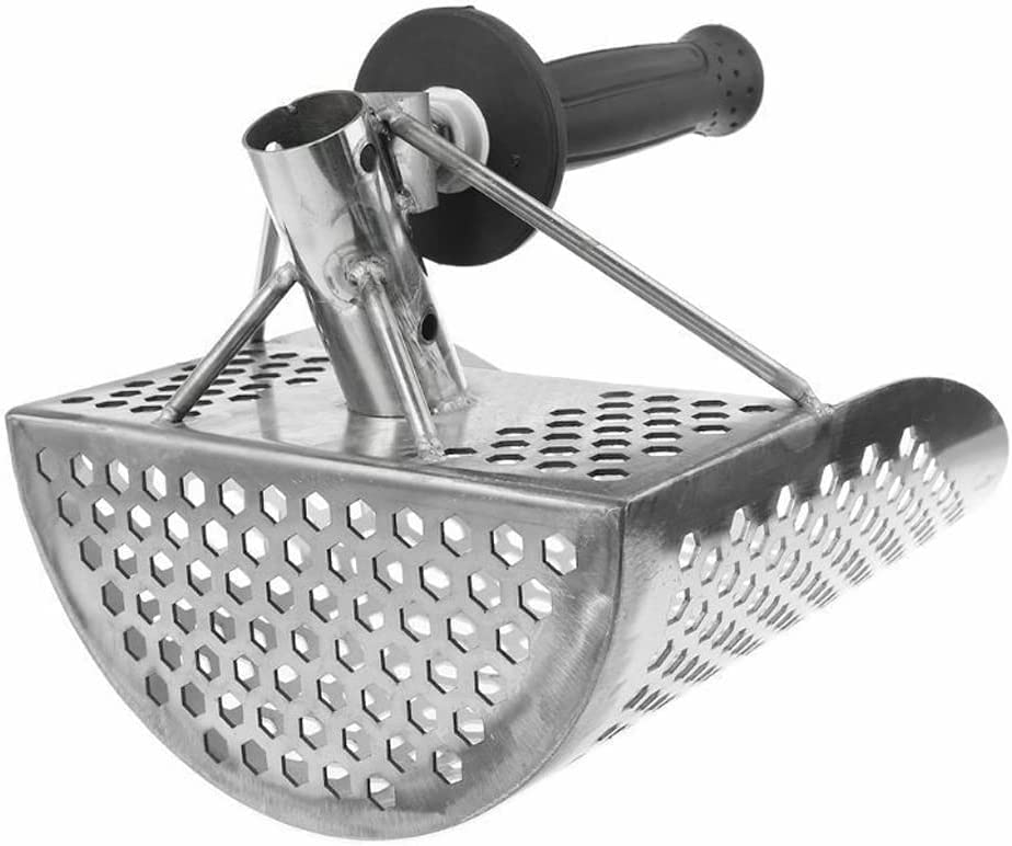 Tenluno Stainless Steel Beach Sand Scoop Metal Detector