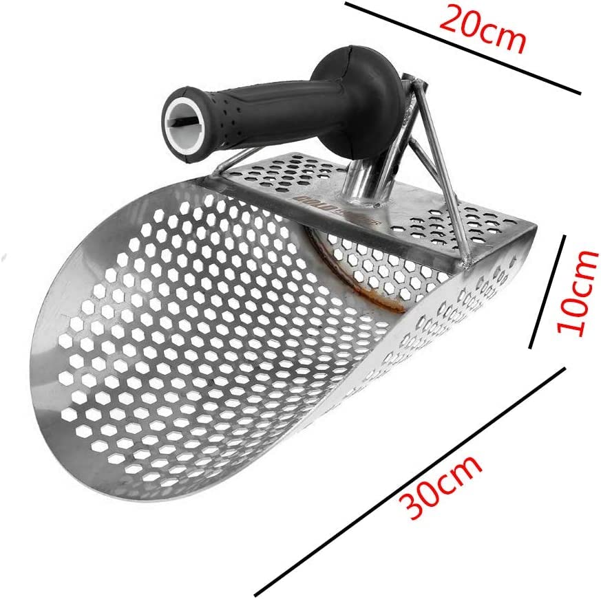 Tenluno Stainless Steel Beach Sand Scoop Metal Detector