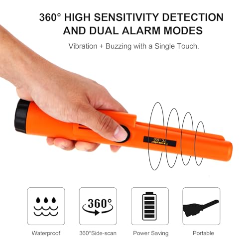 Vietora Eud Pinpointer Metal Detector Waterproof Handheld Wand