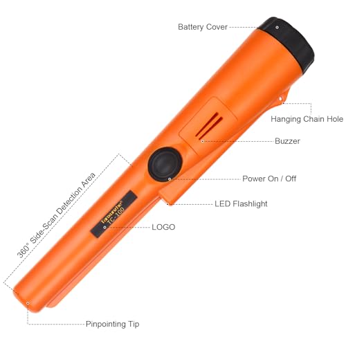 Vietora Eud Pinpointer Metal Detector Waterproof Handheld Wand