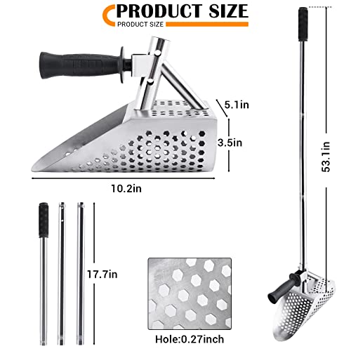 Stainless Steel Sand Scoop for Beach Metal Detecting