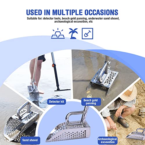 Sand Scoop Metal Detector Tool, Heavy Duty Stainless Steel
