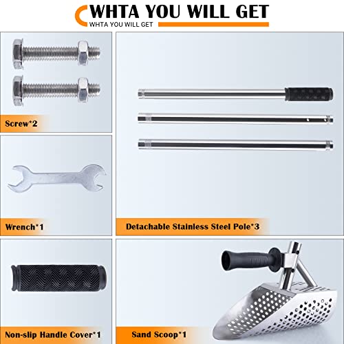 Stainless Steel Sand Scoop for Beach Metal Detecting