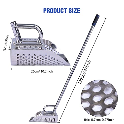 Sand Scoop Metal Detector Tool, Heavy Duty Stainless Steel