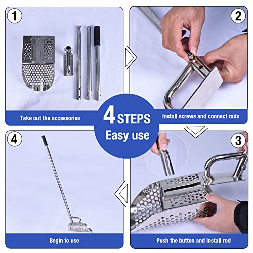 Sand Scoop Metal Detector Tool, Heavy Duty Stainless Steel