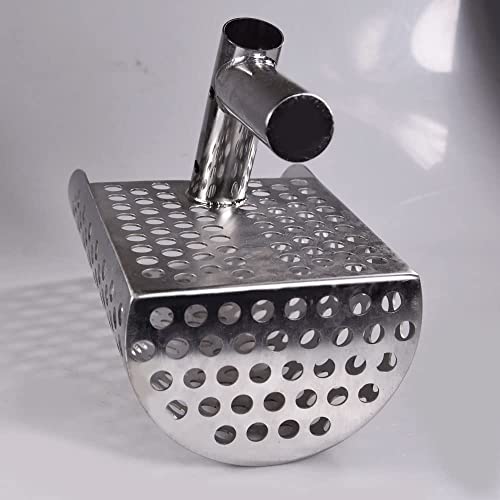 Stainless Steel Sand Scoop with Hexahedron Holes & Gloves