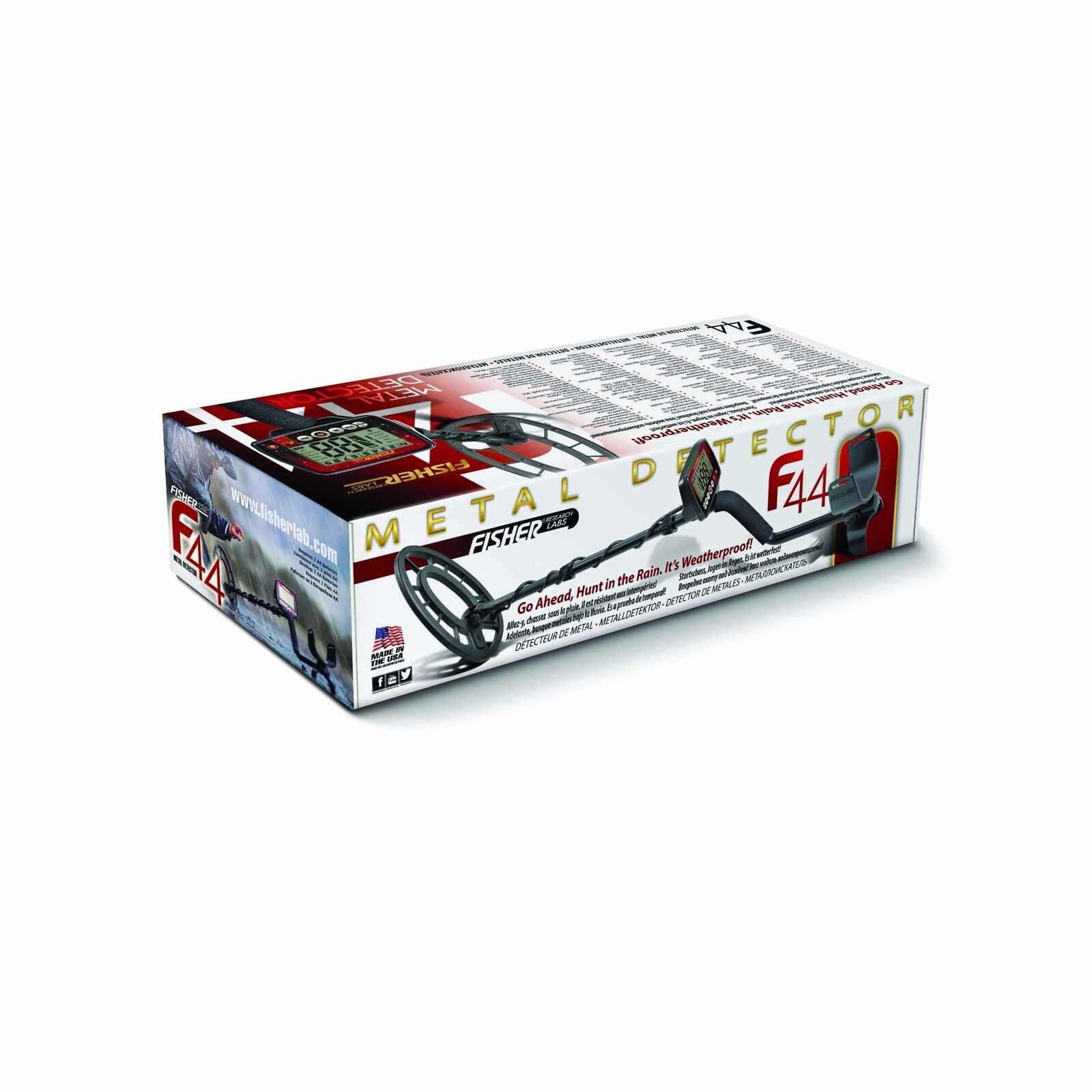 Fisher F44 Metal Detector 11" Search Coil + 5 Year Warranty