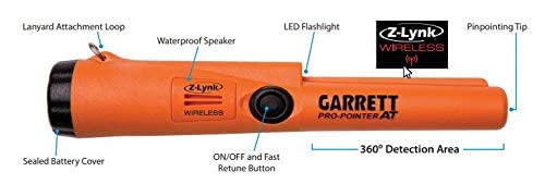 Garrett AT MAX Waterproof Metal Detector with Wireless Headphones and Pinpointer