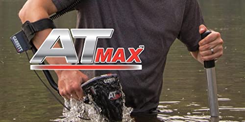 Garrett AT MAX Waterproof Metal Detector with Wireless Headphones and Pinpointer