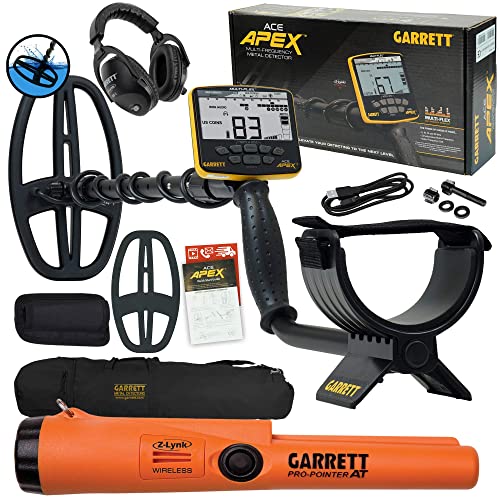 Garrett ACE APEX Metal Detector Bundle with Accessories