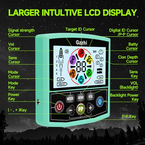 Color Screen  Metal Detector for Gold Hunt