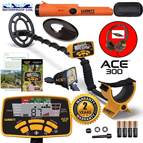 Garrett ACE 300 Metal Detector with Waterproof Probe
