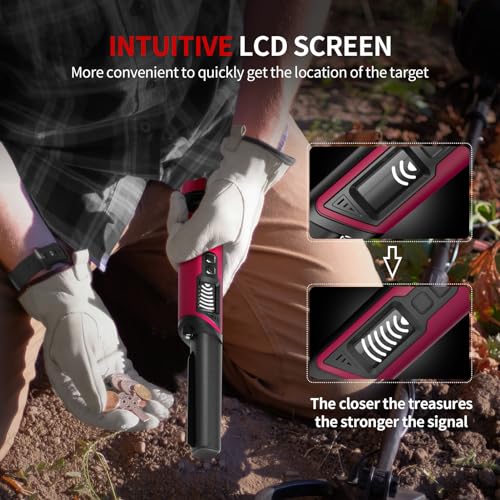 DR.ÖTEK Pinpointer Metal Detector - Waterproof, LCD Screen