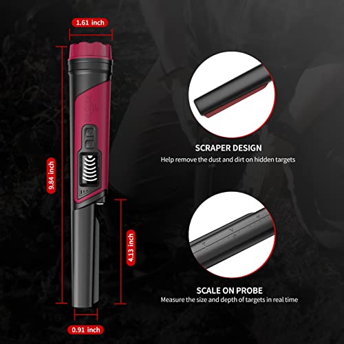 DR.ÖTEK Pinpointer Metal Detector - Waterproof, LCD Screen