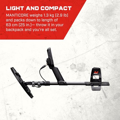 MINELAB MANTICORE High-Power Waterproof Metal Detector (11" Double-D Coil)