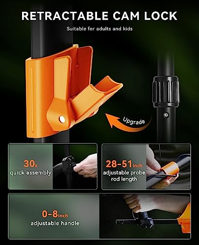 SUNPOW Professional Waterproof Gold Metal Detector - 5 Modes