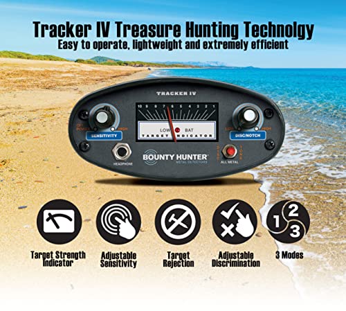 Bounty Hunter TK4 Metal Detector with Waterproof Coil