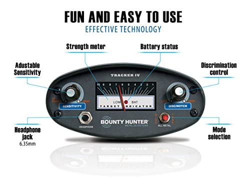 Bounty Hunter TK4 Metal Detector with Waterproof Coil