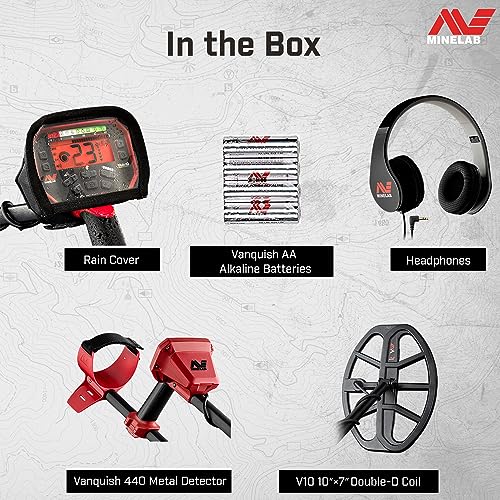 Minelab Vanquish 440 Multi-Frequency Metal Detector Set
