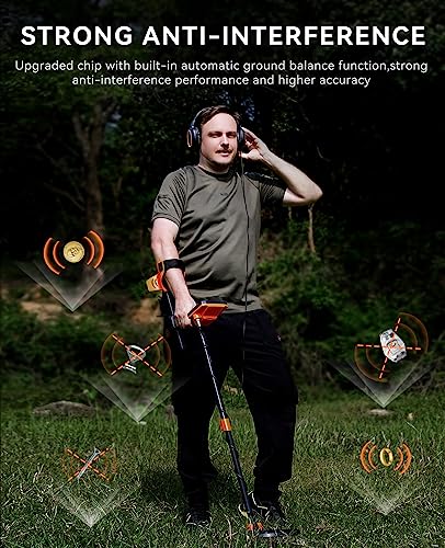 SUNPOW Professional Waterproof Gold Metal Detector - 5 Modes