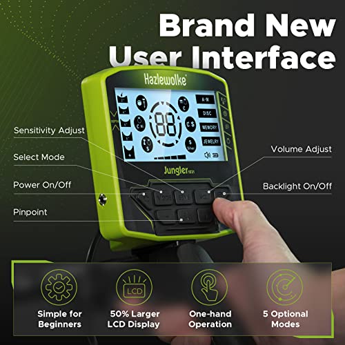 Hazlewolke 5 Mode Metal Detector for Adults