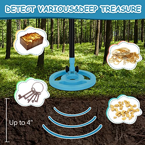 OMMO Adjustable Kids Metal Detector with LCD Display