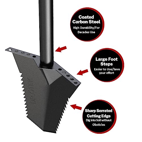 DR.ÖTEK Heavy Duty Metal Detecting Spade Shovel