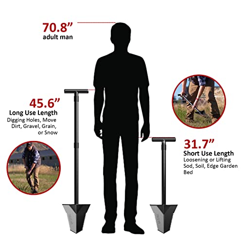 DR.ÖTEK Heavy Duty Metal Detecting Spade Shovel