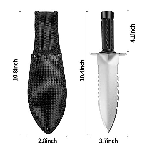 Heavy Duty Metal Detector Digging Shovel with Serrated Edge