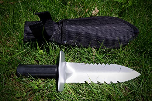 Heavy Duty Metal Detector Digging Shovel with Serrated Edge