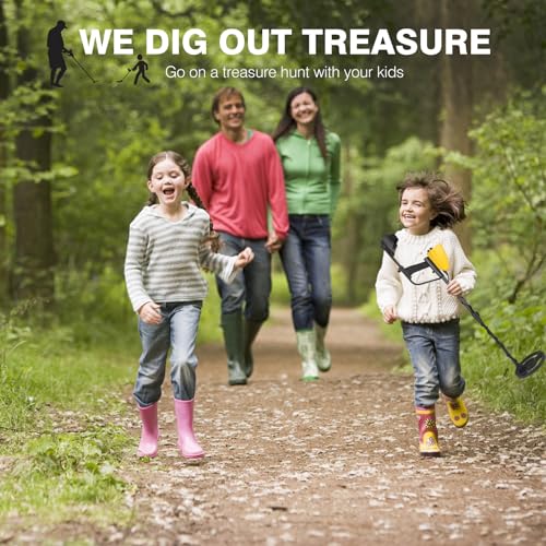 Yellow Wedigout Metal Detector with Adjustable Length