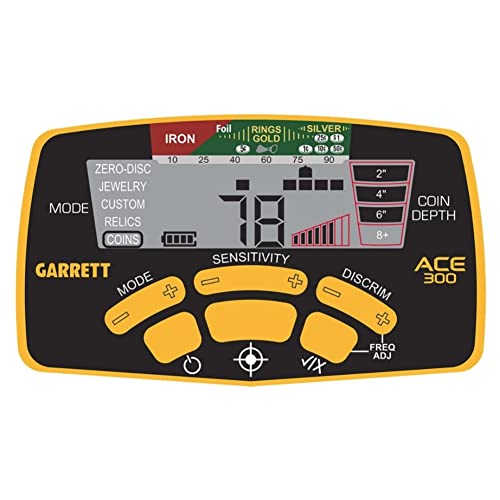 Garrett ACE 300 Metal Detector with Waterproof Search Coil