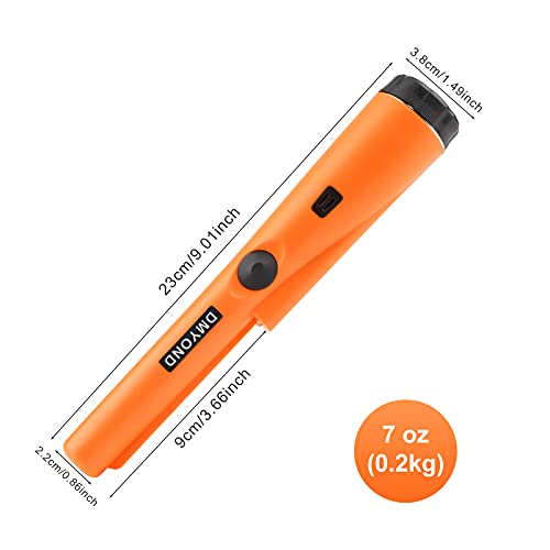 Professional Waterproof Pin Pointer Metal Detector - Orange