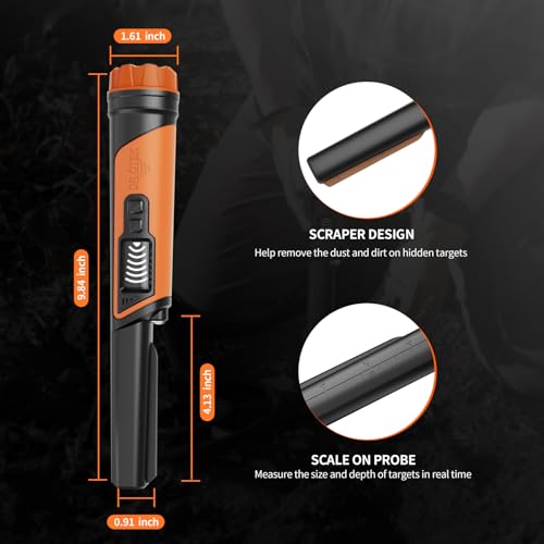 DR.ÖTEK Waterproof Underwater Pinpointer Metal Detector for Adults