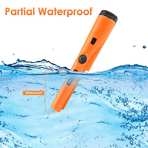 Professional Waterproof Pin Pointer Metal Detector - Orange