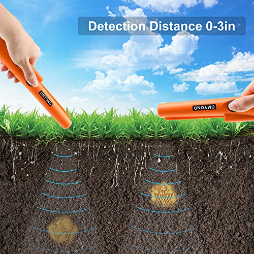Professional Waterproof Pin Pointer Metal Detector - Orange