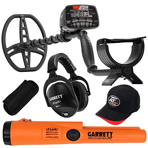 Garrett AT MAX Waterproof Metal Detector with Wireless Headphones and Pinpointer
