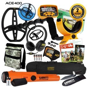 Garrett ACE 400 Metal Detector Bundle with Accessories