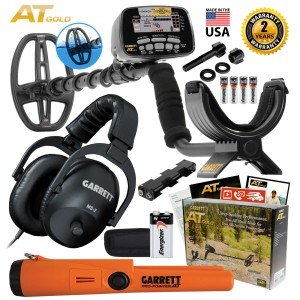 Garrett AT Gold Waterproof Metal Detector Bundle