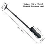 Serrated Blade Metal Detecting Garden Shovel Tool