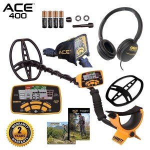 Garrett ACE 400 Waterproof Metal Detector with Accessories