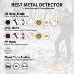 Professional Waterproof Metal Detector for Adults