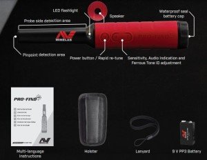 Minelab PRO-FIND 40 Waterproof Pinpointer Detector