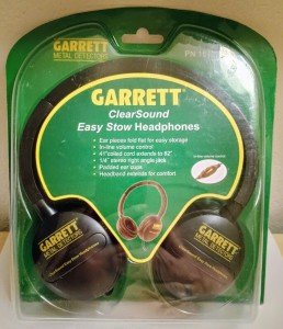 Garrett Clear Sound Easy Stow Metal Detector Headphones