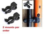 Pin Pointer Metal Detector Mount Clips - 2 Pack